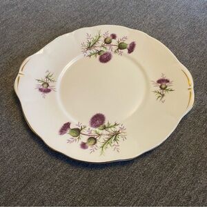 Thistle by Duchess Bone China Handled Cake Plate no 922 Made in England